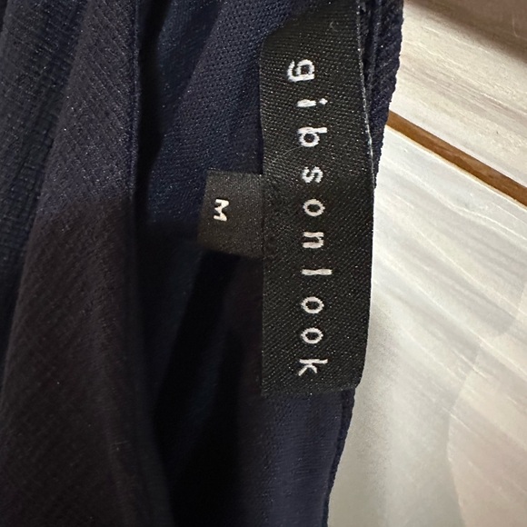 Gibsonlook Navy Asymmetrical One Shoulder Cocktail Dress - Picture 3 of 4